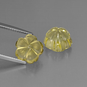 Achetez naturel ct jaune quartz gems, taille fleur, en provenance brésil chez gemselect. en stock, livraison internationale!