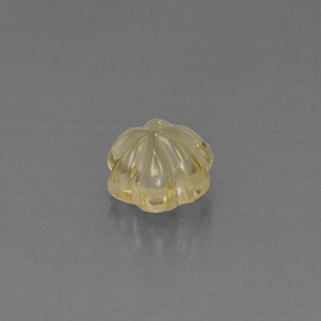 Quartz jaune naturelle taille fleur, 2,93 ct, transparent