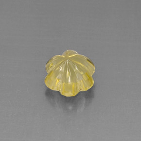 Quartz Citron naturelle Taille Fleur, 3.66 ct, Transparent