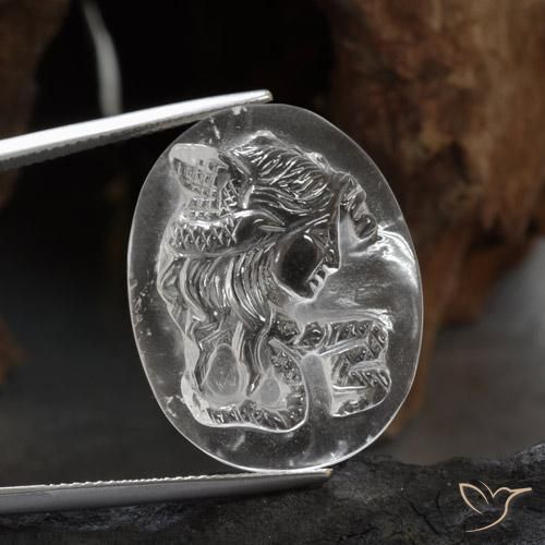 27.24ct Naturel Blanc clair Quartz, Fantaisie, Transparent