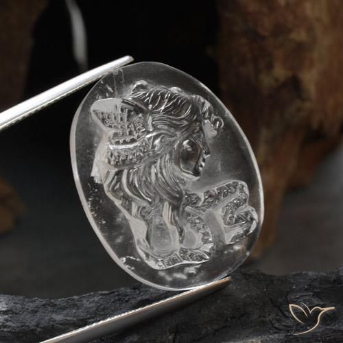 Quartz Blanc clair naturelle Fantaisie, 27.24 ct, Transparent