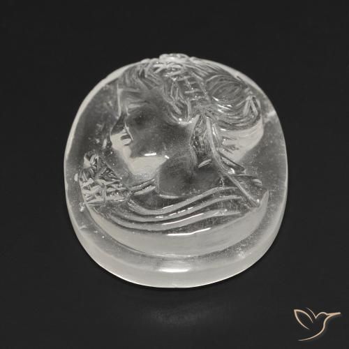 Quartz Blanc clair naturelle Fantaisie, 35.80 ct, Transparent