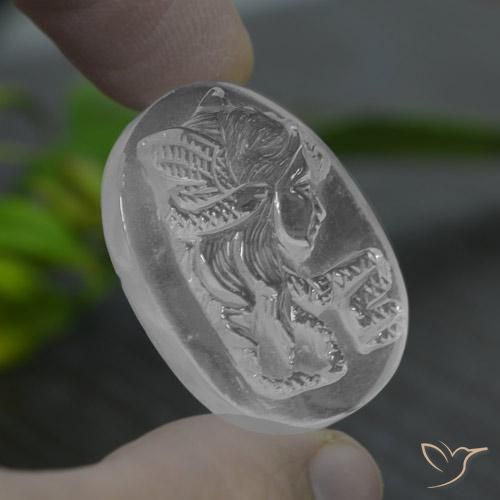 Quartz blanc naturelle forme fantaisie, 39,50 ct, transparent