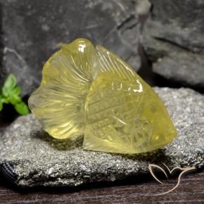 Quartz jaune naturelle forme fantaisie, 60,55 ct, transparent