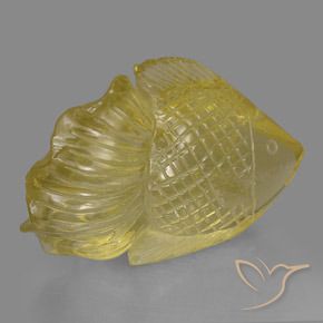 Quartz Doré léger naturelle Fantaisie, 125.85 ct, Translucide