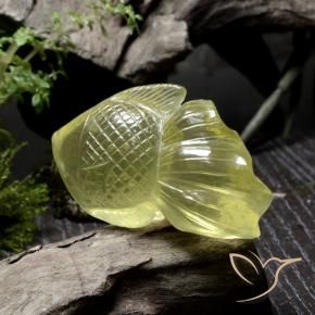 Quartz Jaune maïs léger naturelle Fantaisie, 158.20 ct, Transparent