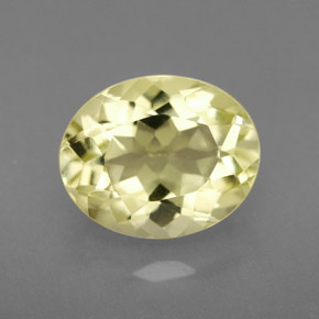 Quartz jaune naturelle coupe ovale, 3,05 ct, VVS