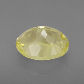 Quartz jaune naturelle coupe ovale, 3,05 ct, VVS