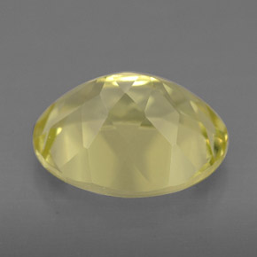 Quartz jaune naturelle coupe ovale, 3,26 ct, VVS-VS