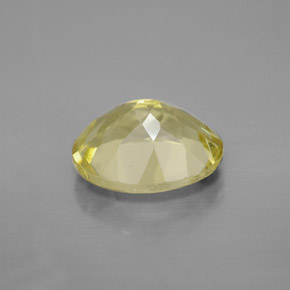 Quartz jaune naturelle coupe ovale, 3,12 ct, VVS-VS