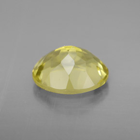 Quartz jaune naturelle coupe ovale, 3,55 ct, VVS