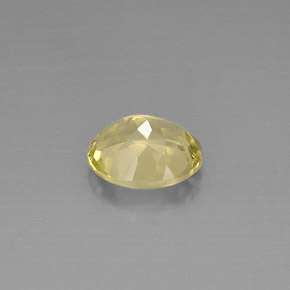 Quartz jaune naturelle coupe ovale, 3,29 ct, VVS