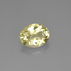 Quartz jaune naturelle coupe ovale, 3,86 ct, VVS