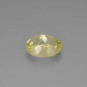 Quartz jaune naturelle coupe ovale, 3,86 ct, VVS