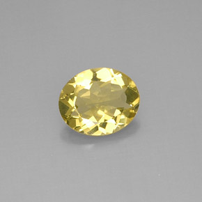 Quartz Citron naturelle Coupe ovale, 2.86 ct, VVS