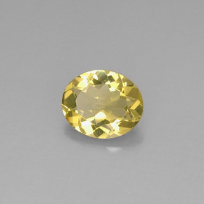 Quartz Citron naturelle Coupe ovale, 2.86 ct, VVS