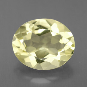 Quartz jaune naturelle coupe ovale, 3,05 ct, VVS