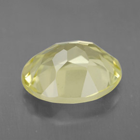 Quartz jaune naturelle coupe ovale, 3,05 ct, VVS