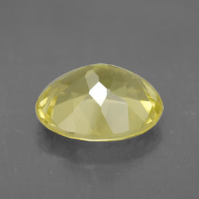 Quartz jaune naturelle coupe ovale, 3,07 ct, VVS