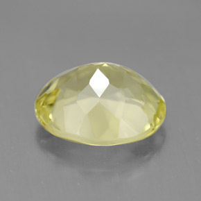 Quartz jaune naturelle coupe ovale, 3,38 ct, VVS