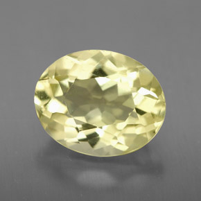 Quartz jaune naturelle coupe ovale, 3,60 ct, VVS