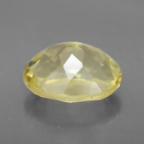 Quartz jaune naturelle coupe ovale, 3,60 ct, VVS