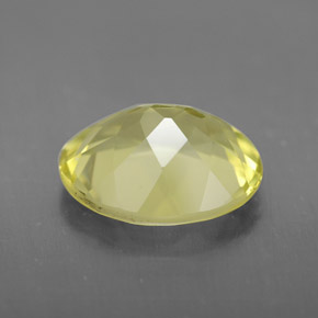 Quartz jaune naturelle coupe ovale, 2,97 ct, VS