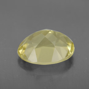 Quartz jaune naturelle coupe ovale, 3,10 ct, VVS