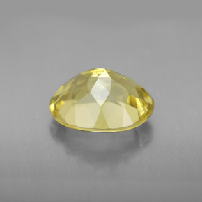 Quartz jaune naturelle coupe ovale, 3,26 ct, VVS