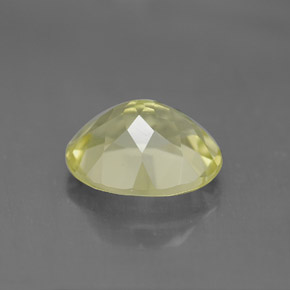Quartz jaune naturelle coupe ovale, 3,29 ct, VVS