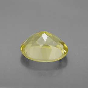 Quartz jaune naturelle coupe ovale, 3,47 ct, VVS
