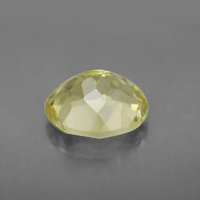 Quartz jaune naturelle coupe ovale, 3,48 ct, IF