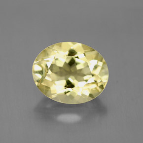 Quartz jaune naturelle coupe ovale, 3,72 ct, VVS-VS