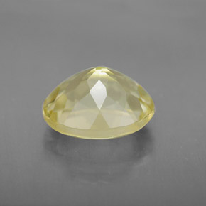 Quartz jaune naturelle coupe ovale, 3,72 ct, VVS-VS
