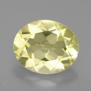 Quartz jaune naturelle coupe ovale, 3,37 ct, VVS-VS