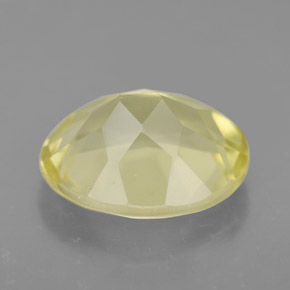 Quartz jaune naturelle coupe ovale, 3,37 ct, VVS-VS