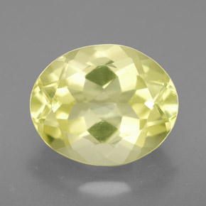Quartz jaune naturelle coupe ovale, 3,68 ct, VVS