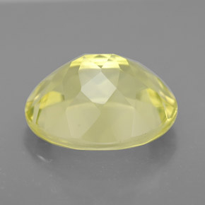 Quartz jaune naturelle coupe ovale, 3,68 ct, VVS