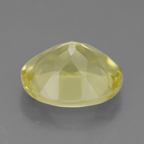 Quartz jaune naturelle coupe ovale, 3,52 ct, VVS