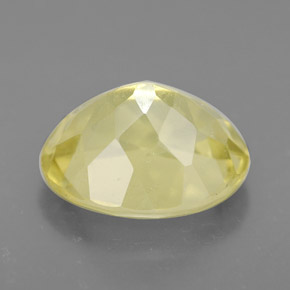 Quartz jaune naturelle coupe ovale, 3,52 ct, VVS