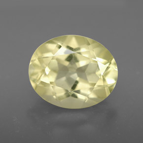 Quartz Citron naturelle Coupe ovale, 3.18 ct, VVS