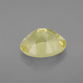 Quartz jaune naturelle coupe ovale, 3,38 ct, VVS