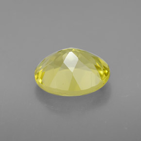 Quartz jaune naturelle coupe ovale, 3,34 ct, VVS