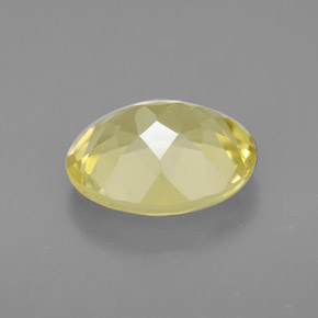 Quartz jaune naturelle coupe ovale, 3,17 ct, VVS-VS