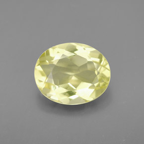 Quartz jaune naturelle coupe ovale, 3,16 ct, VVS-VS