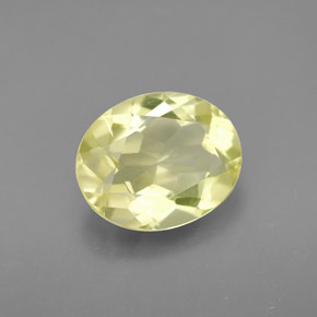 Quartz jaune naturelle coupe ovale, 3,16 ct, VVS-VS