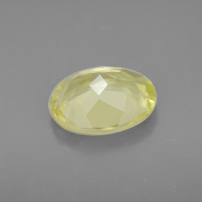 Quartz jaune naturelle coupe ovale, 3,16 ct, VVS-VS