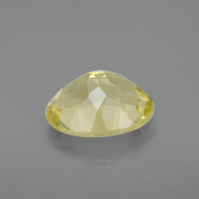 Quartz jaune naturelle coupe ovale, 3,11 ct, VVS