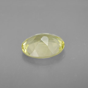 Quartz jaune naturelle coupe ovale, 2,91 ct, VVS