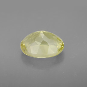 Quartz jaune naturelle coupe ovale, 3,47 ct, VVS